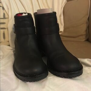 Fendi Black Ankle Boots with Elastic Panels